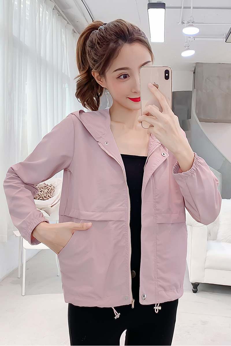 Casual γυναικείο μπουφάν  σε τρία χρώματα με κουμπιά και κορδόνια