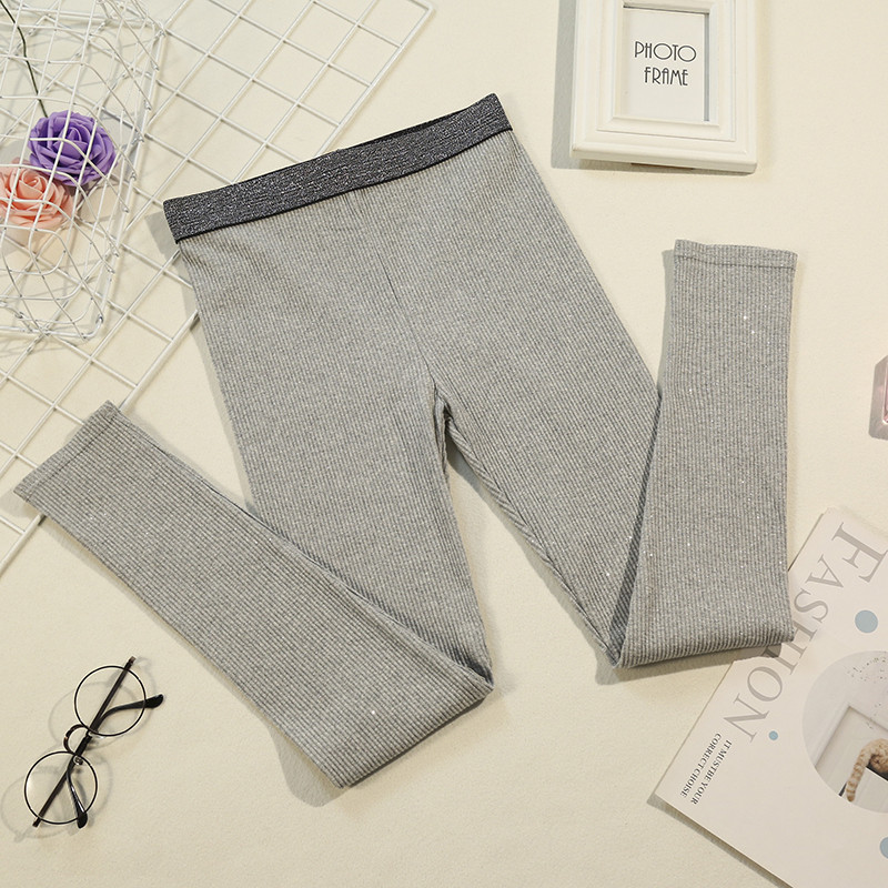 Jambiere de dama de marime mare in negru si gri