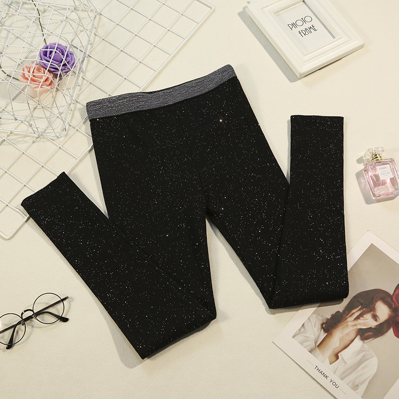 Jambiere de dama de marime mare in negru si gri