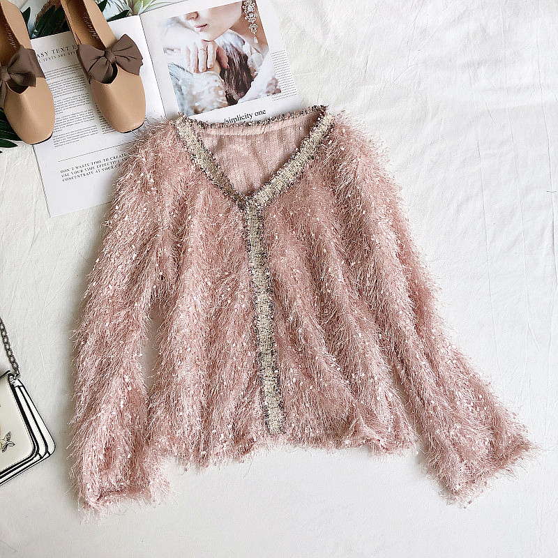 Modern női blúz öt színben, V-nyakkal