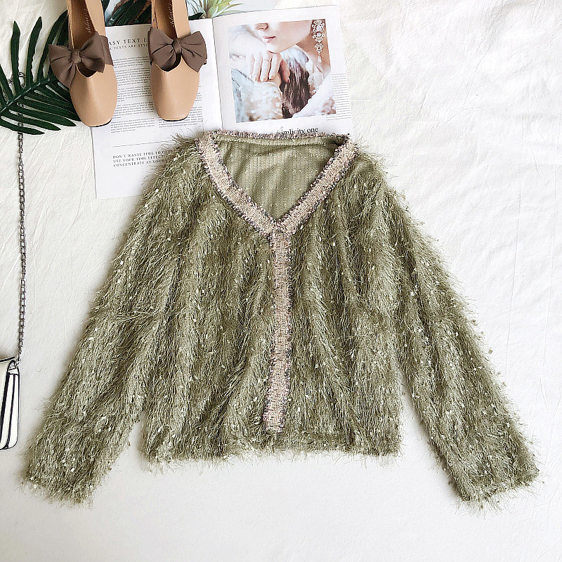 Modern női blúz öt színben, V-nyakkal