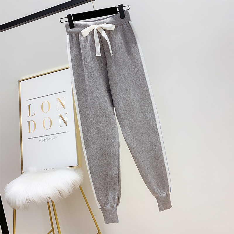 Pantaloni sport și casual de damă în negru și gri