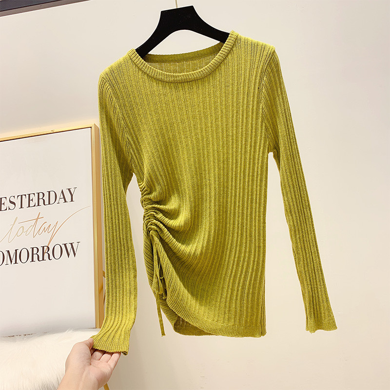 Γυναικεία casual μπλούζα με κορδόνια σε διάφορα χρώματα