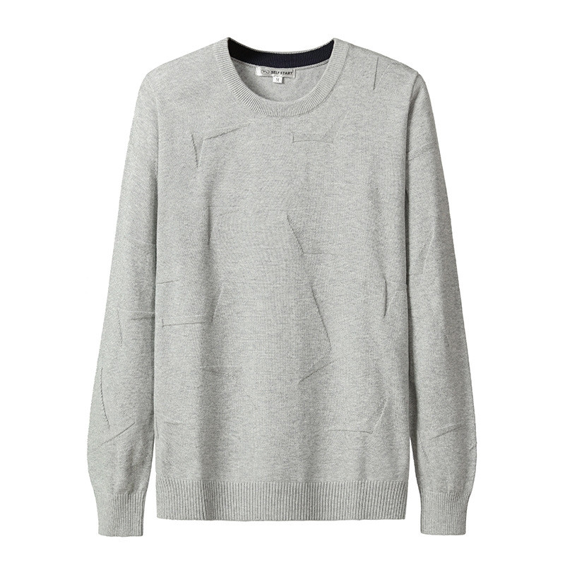 Modern férfi pulóver O-nyakkal, különböző színekben