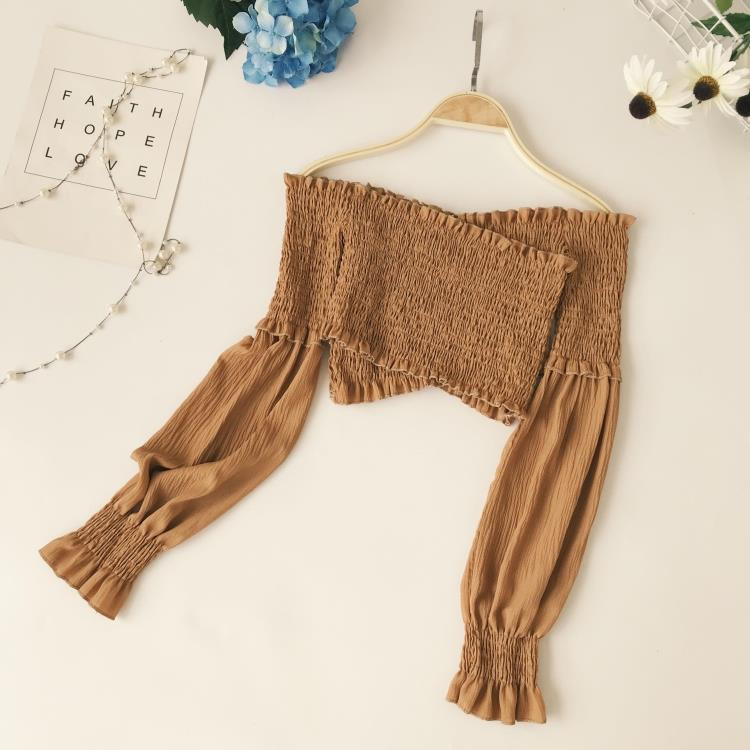 Γυναικείο κορυφαίο μπλουζάκι με μακρύ μανίκια σε διάφορα χρώματα