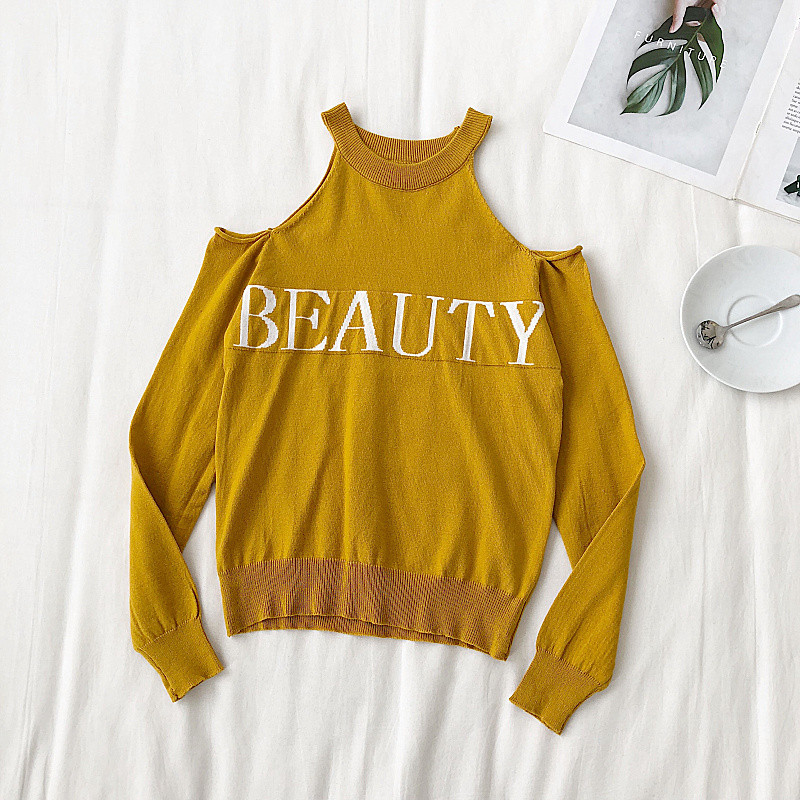 Női alkalmi blúz három színben, csupasz vállfelirattal