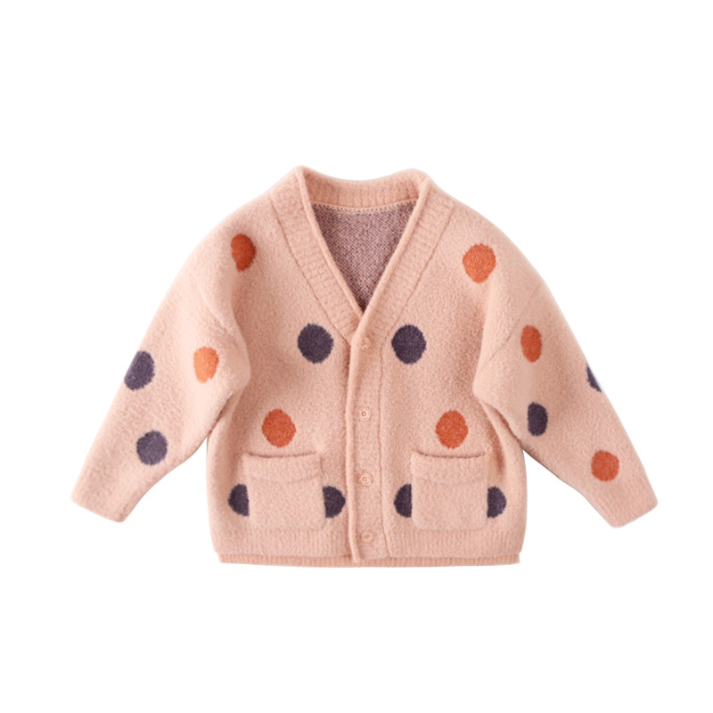 Vesta moderna pentru copii cu puncte in doua culori