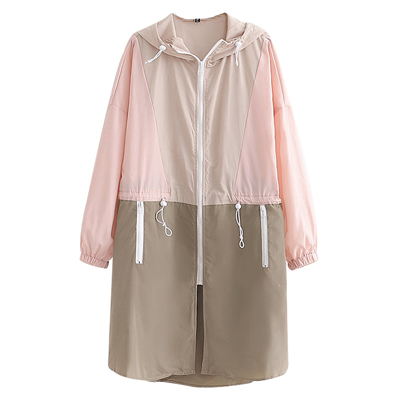 Αθλητική-casual γυναικεία μπλούζα με κουκούλα - μακρύ μοντέλο