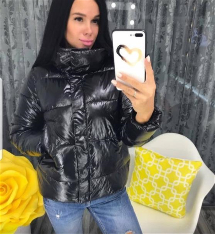 Jachetă scurtă de damă modernă cu fermoar în mai multe culori