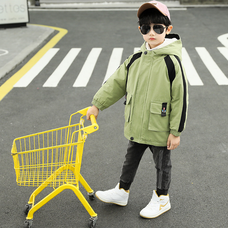 Casual παιδικό μπουφάν  με τσέπες σε τρία χρώματα