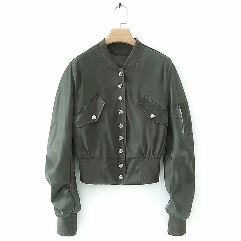 Γυναικείο μπουφάν φθινόπωρο-χειμωνιάτικο με κουμπιά σε δύο χρώματα