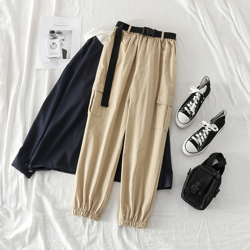 Дамски ежедневен панталон с колан в три цвята