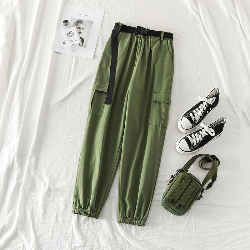 Дамски ежедневен панталон с колан в три цвята