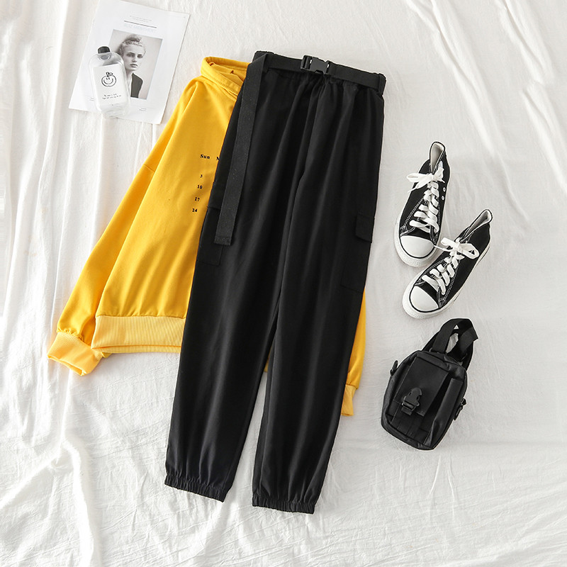 Дамски ежедневен панталон с колан в три цвята