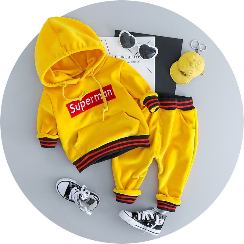 Új modell baba szett lányoknak kétrészes blúz kapucnival + nadrág