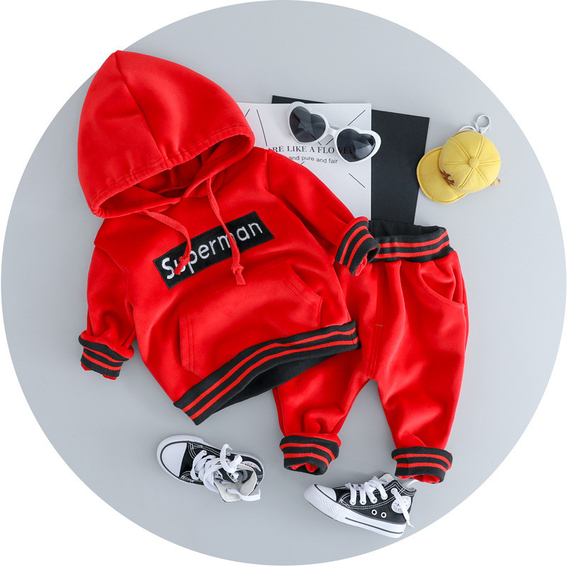 Új modell baba szett lányoknak kétrészes blúz kapucnival + nadrág