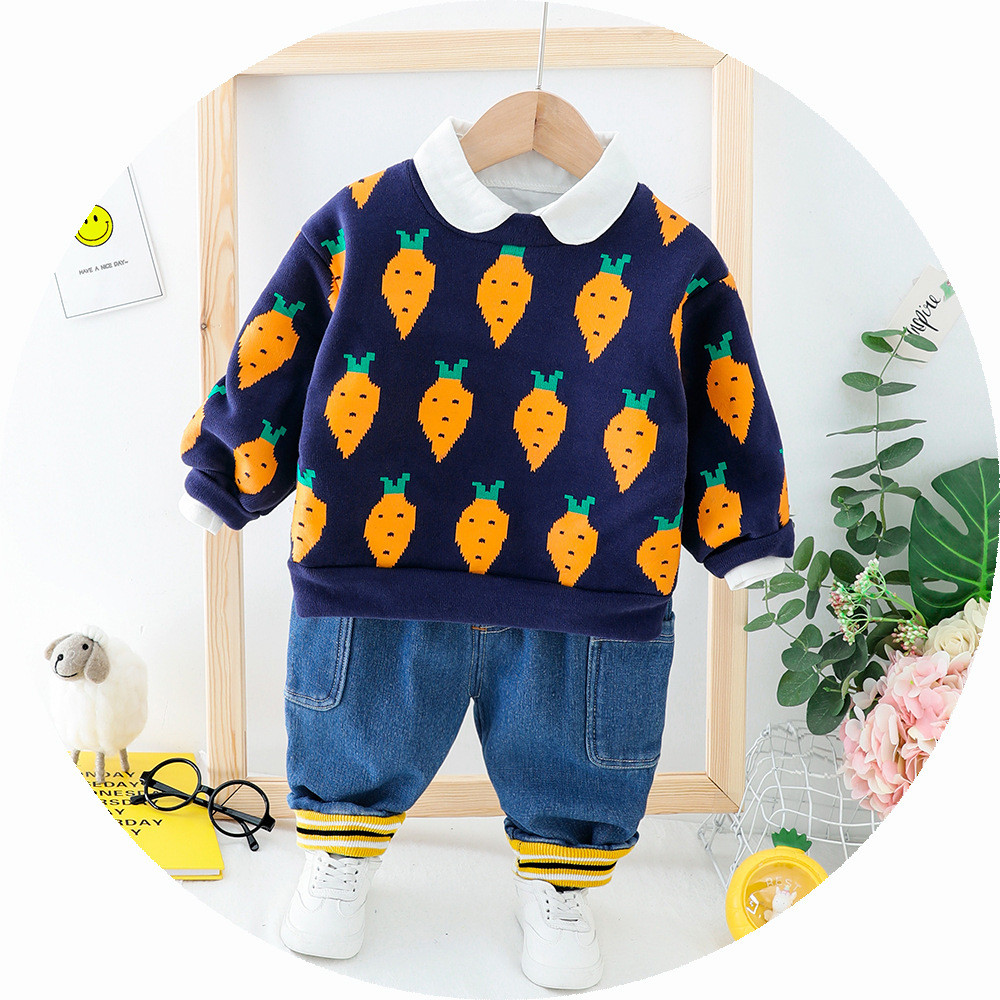 Νέο μοντέλο βρεφικό σετ - μπλουζάκι + τζιν για αγόρια