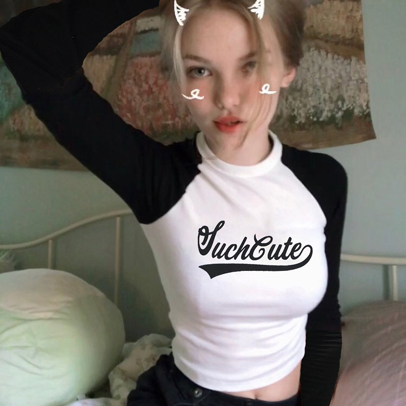 Bluză casual de damă cu mâneci lungi și inscripție