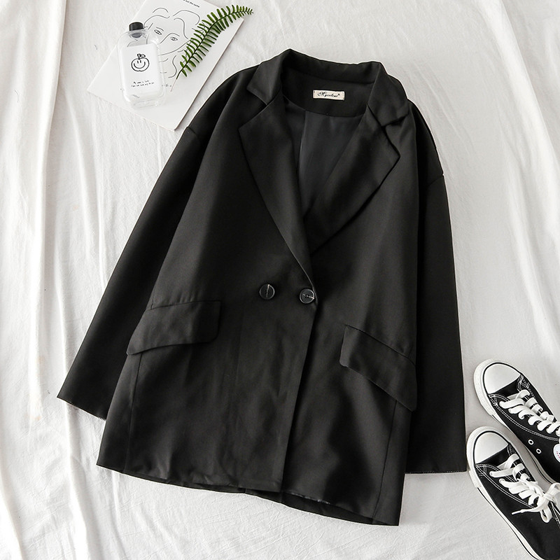 Stílusos női kabát fekete és szürke színben