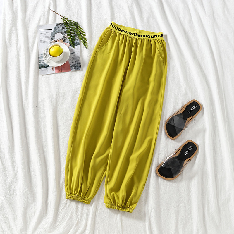 Καθημερινά γυναικεία παντελόνια με ελαστική μέση σε διάφορα χρώματα