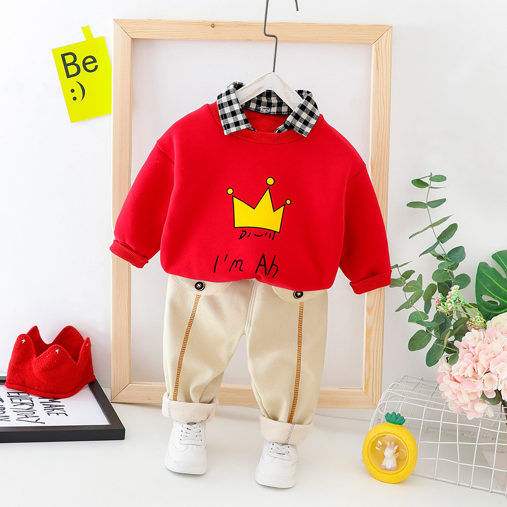 Set bebelus actual pentru baieti bluza + pantaloni in mai multe culori