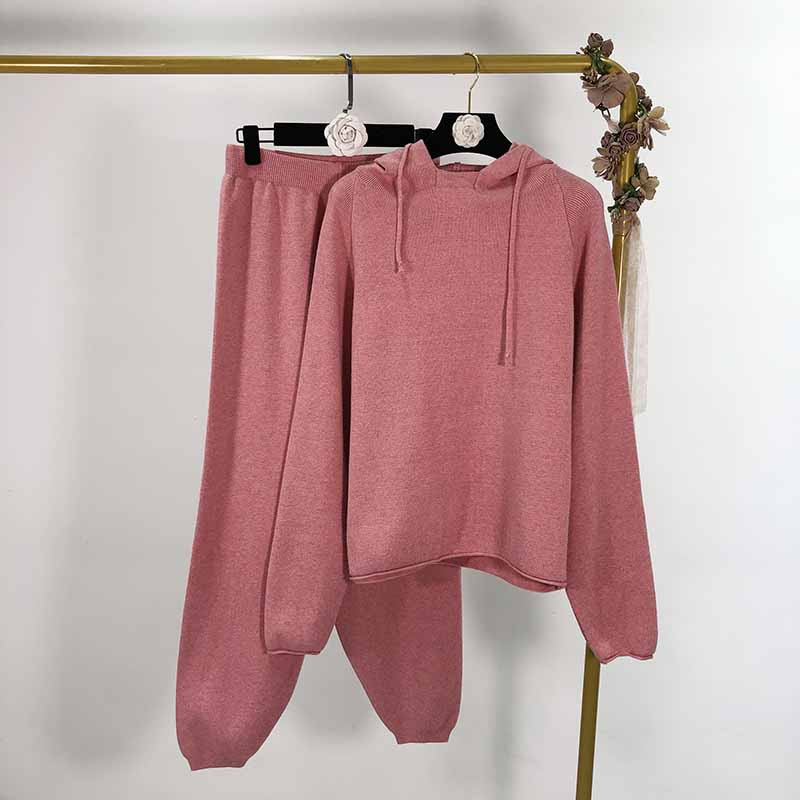 Set tricotat dama in trei culori