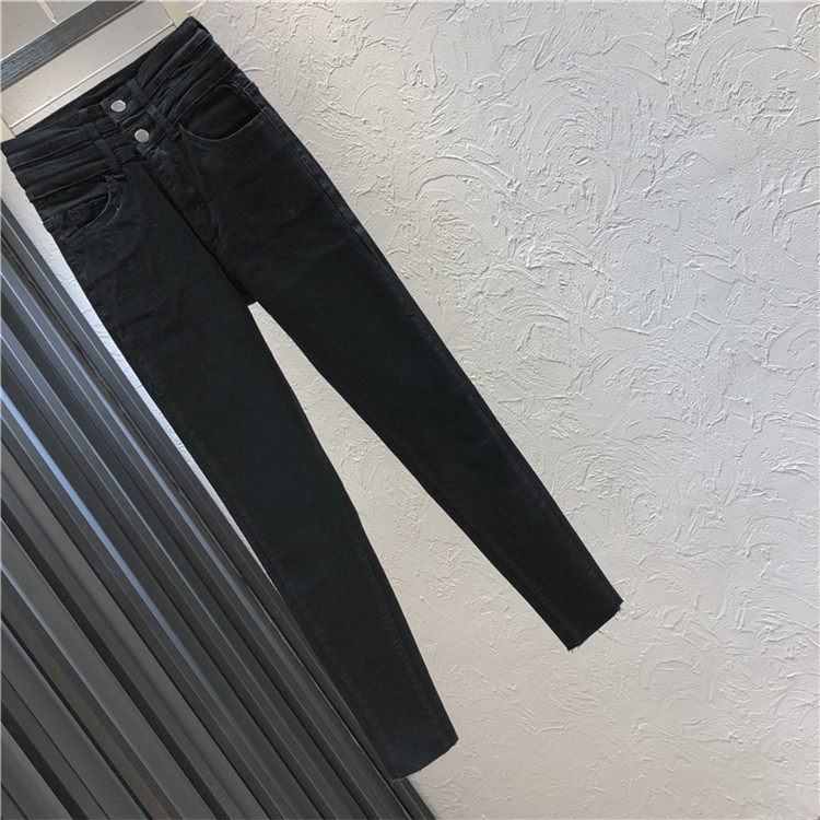 Modern női hosszú farmer, magas derékkal, két színben