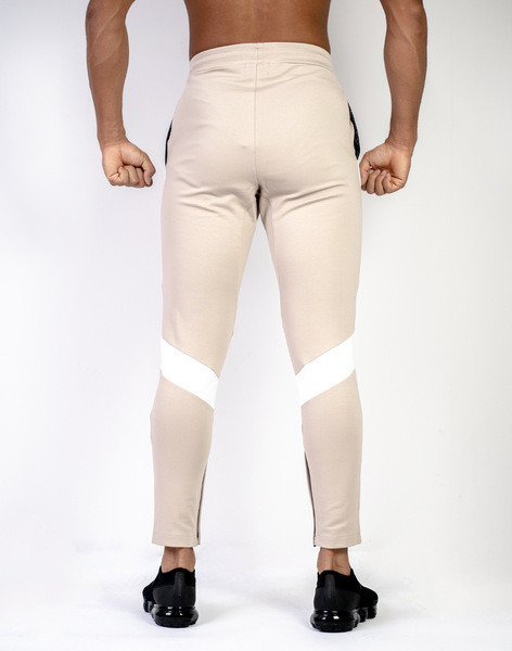 Άσπρο αθλητικό ανδρικό παντελόνι σε τρία χρώματα