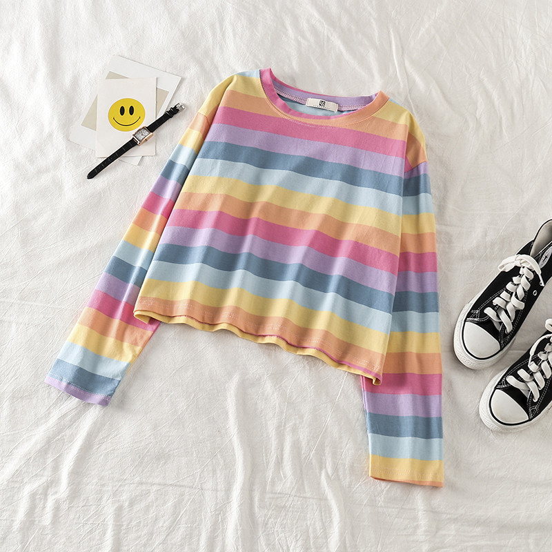 Színes, hosszú ujjú női blúz