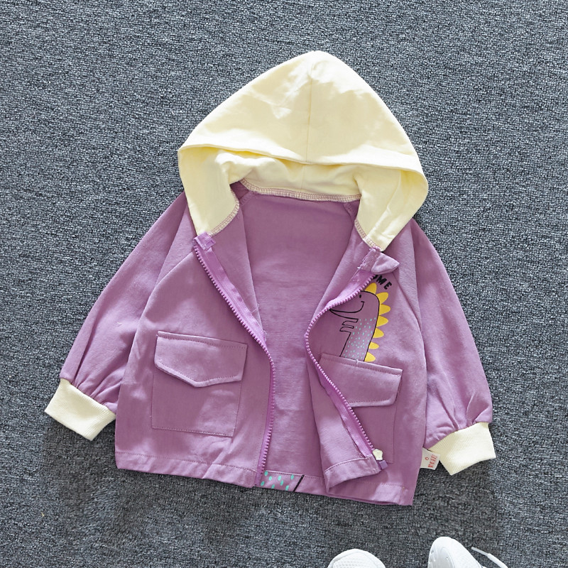 Geaca pentru copii in trei culori cu aplicatie pentru baieti si fete