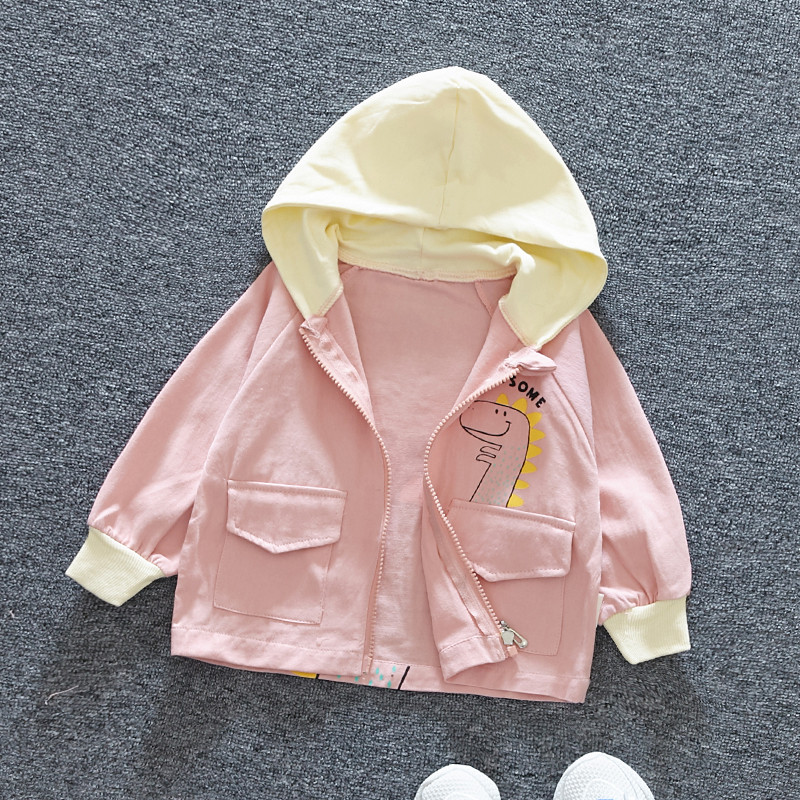 Geaca pentru copii in trei culori cu aplicatie pentru baieti si fete