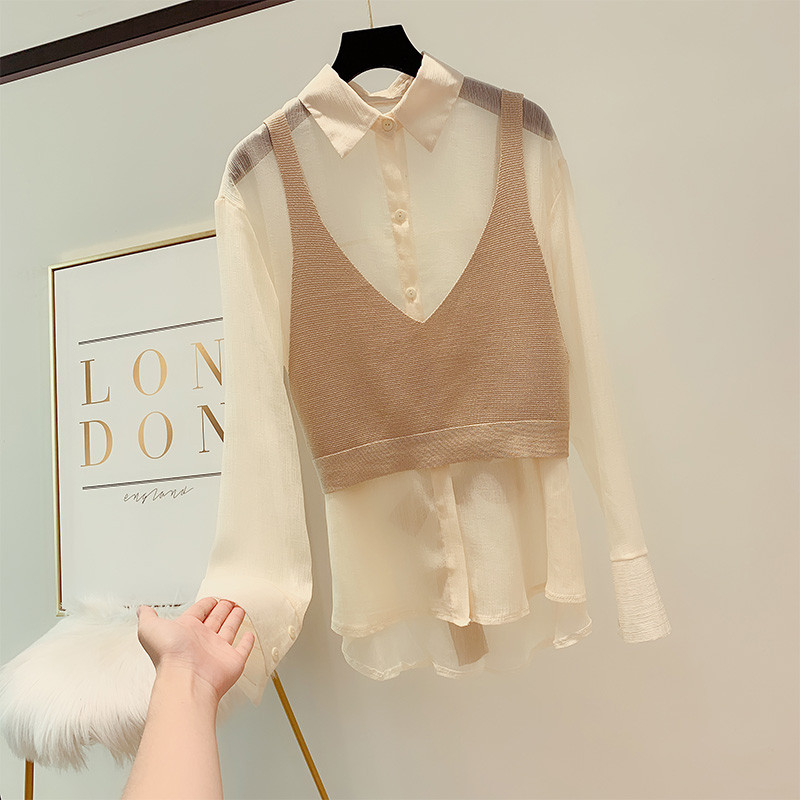 Modern női ing + rövid felső szalaggal a hátán