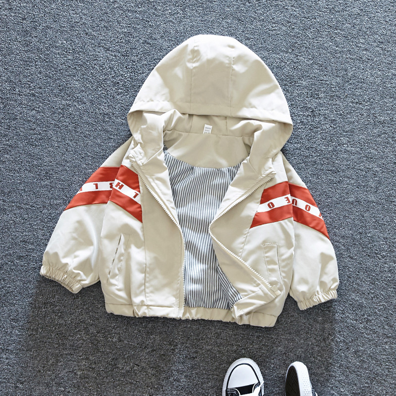 Casual παιδικό μπουφάν με γράμματα για αγόρια
