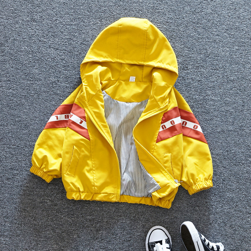 Casual παιδικό μπουφάν με γράμματα για αγόρια
