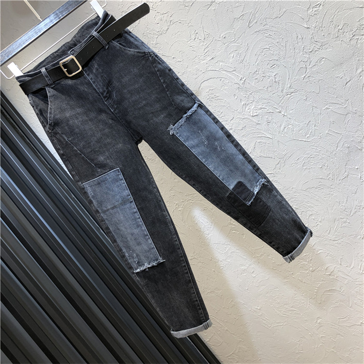 Model nou de blugi de dama cu talie inalta in negru