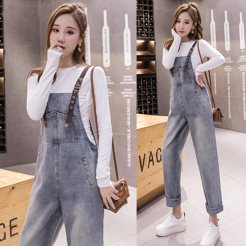 Salopeta casual dama de culoare albastra