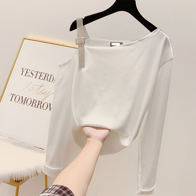 Modern női blúz kövekkel, négy színben