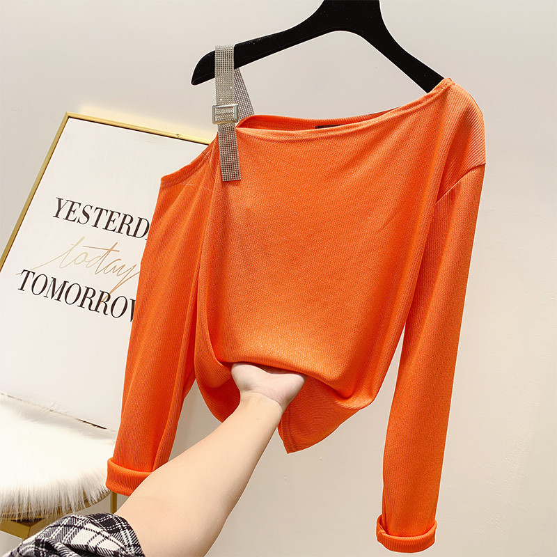 Modern női blúz kövekkel, négy színben