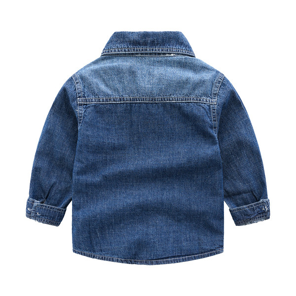 Νέο μοντέλο παιδικό μπλουζάκι denim με κλασικό μπλε γιακά