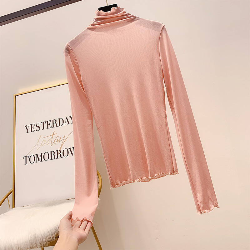 Női blúz magas gallérral több színben