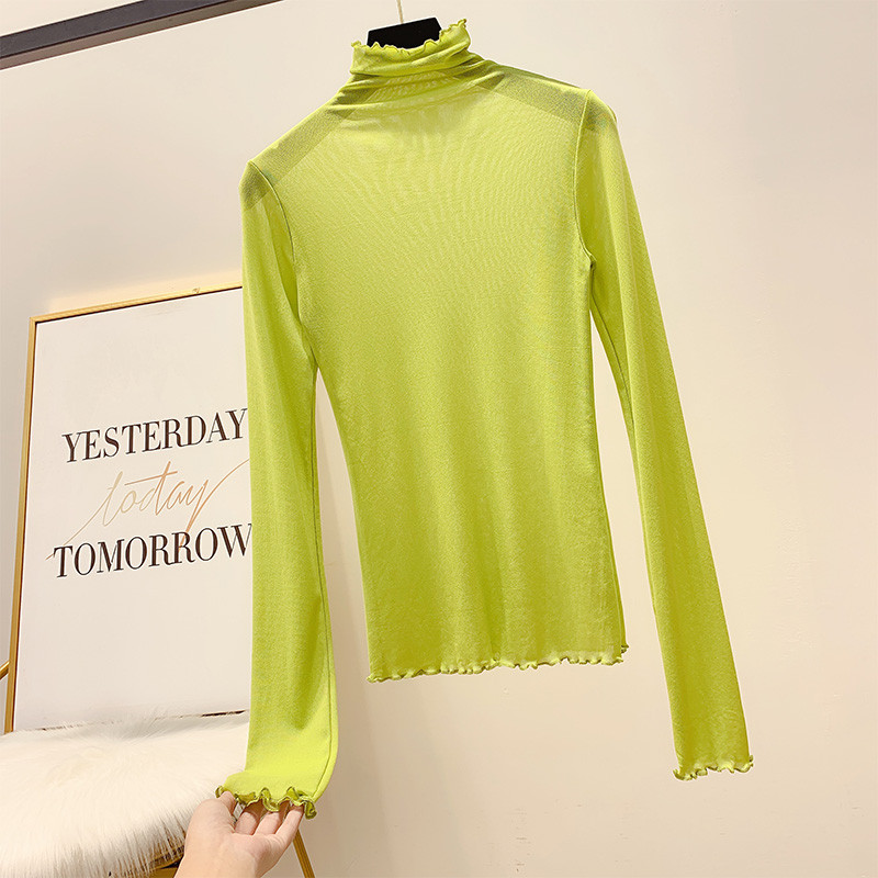 Női blúz magas gallérral több színben