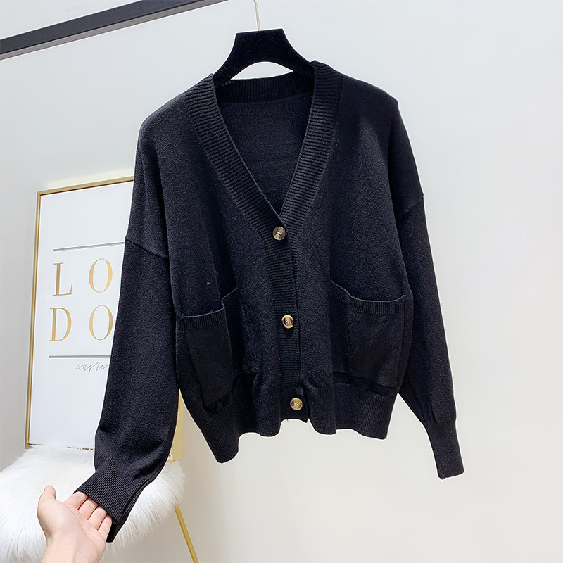 Casual γυναικεία ζακέτα με κουμπιά σε διαφορετικά χρώματα