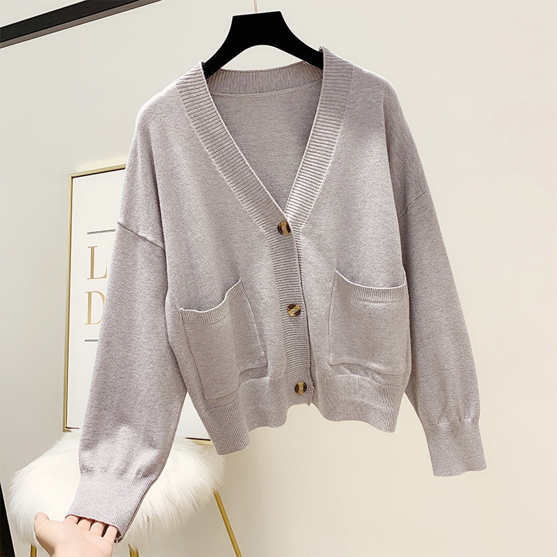 Casual γυναικεία ζακέτα με κουμπιά σε διαφορετικά χρώματα