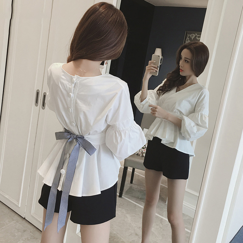 Modern női ing két színben, gombokkal