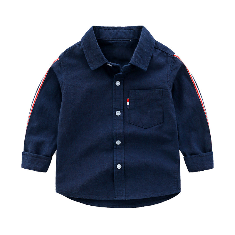 Aktuális gyereking klasszikus gallérral és szegéllyel fehér és kék színben