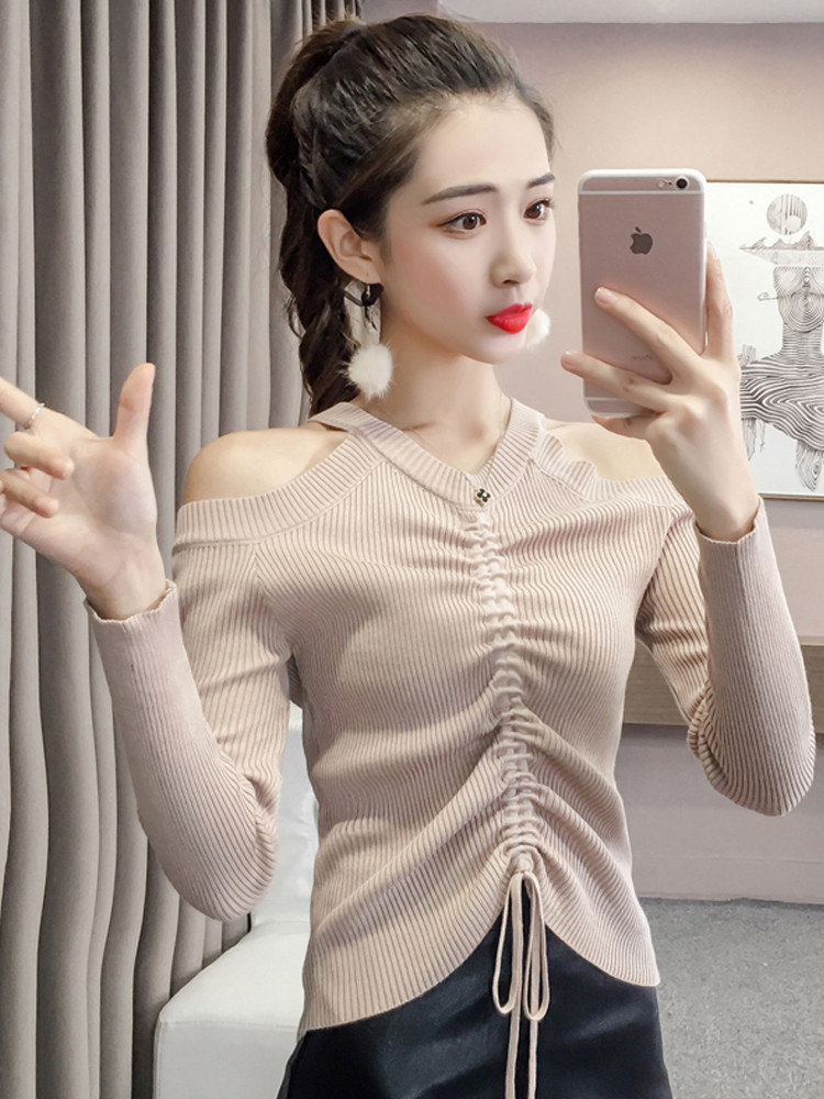 Modern női blúz több színben, csupasz váll