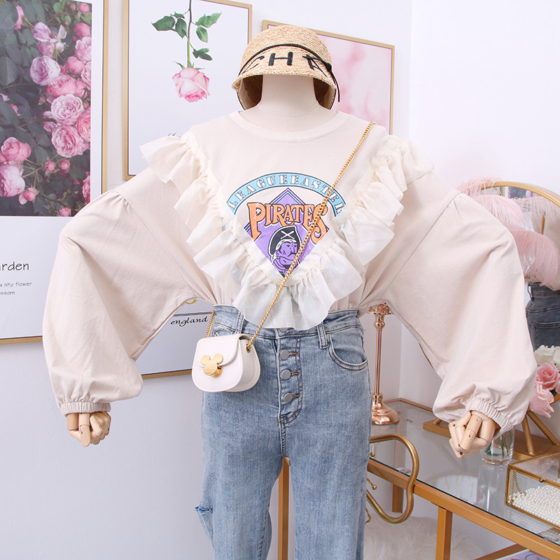 Νέο μοντέλο γυναικεία μπλούζα μοντέλο με εφαρμογή και τούλι σε διάφορα χρώματα