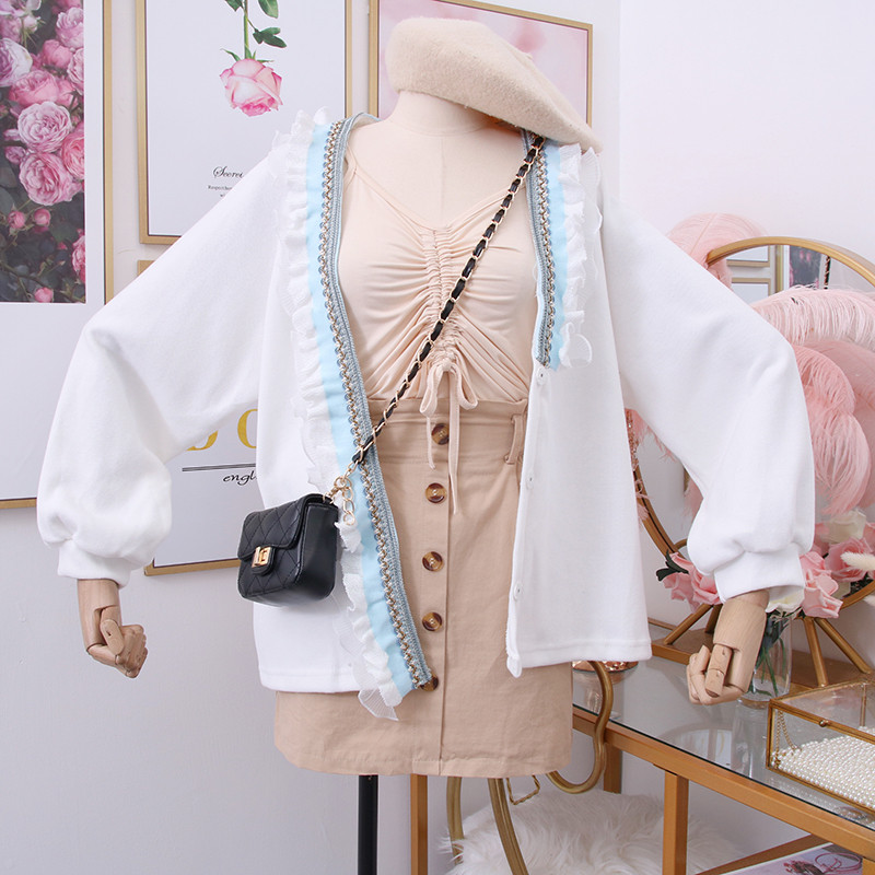 Μοντέρνα γυανικεία καθημερινή ζακέτα  με V-λαιμό σε διάφορα χρώματα