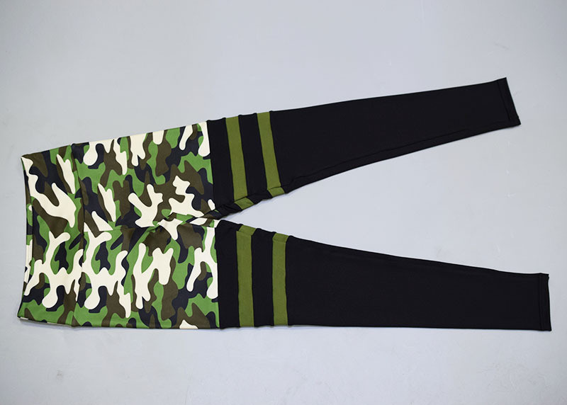 Jambiere sport de camuflaj de dama cu talie inalta in doua culori