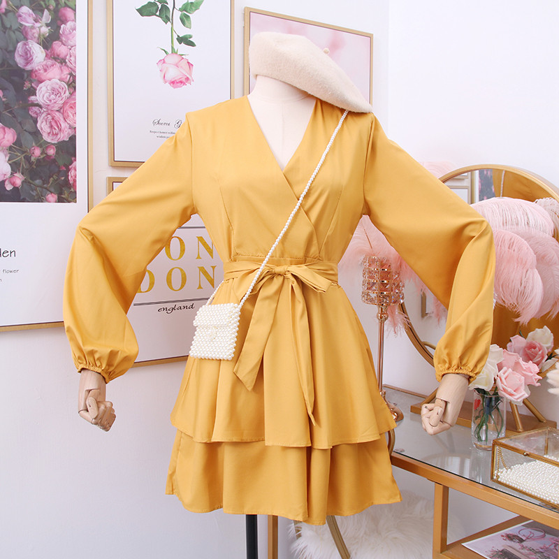 Rochie de dama stil nou model cu curea in mai multe culori